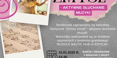 Warsztaty muzyczne "Szósty zmysł"